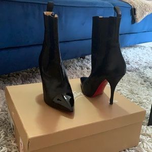 BLACK CHRISTIAN LOUBOUTIN LEADER BOOTS